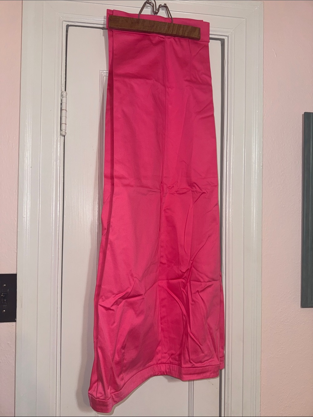 david brooks Hot Pink Wide-Leg Pants